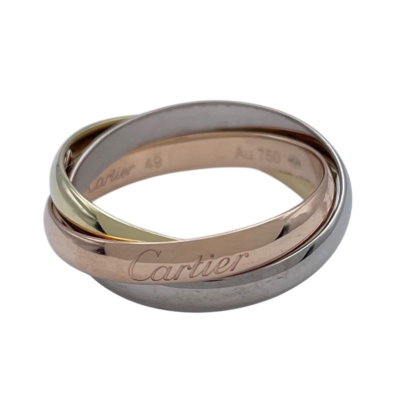 カルティエ Cartier トリニティリング ゴールドxピンクゴールドxホワイトゴールド Au750 ジュエリー