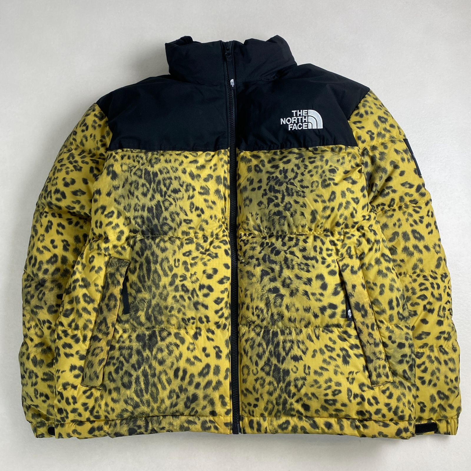 ノースフェイス ダウンジャケット ヌプシ ヒョウ柄 レオパード 2XL THE