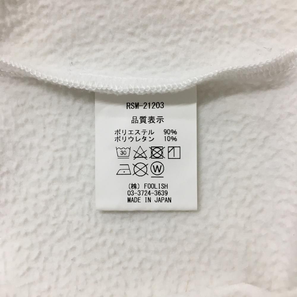 ラフアンドスウェル トレーナー 白×ネイビー 裏起毛 ニコちゃん スマイル メンズ XL ゴルフウェア rough＆swell LLC-HASEGAWATOSO_COM