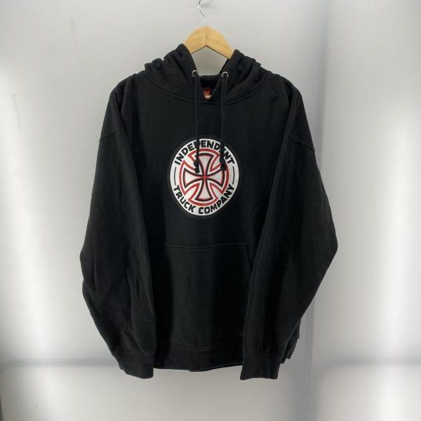 中古】INDEPENDENT アイアンクロス パーカー ブラック L インディペン