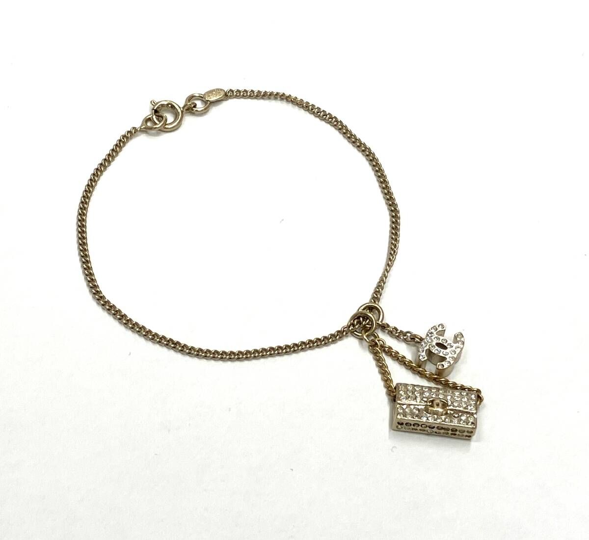 CHANEL シャネル 05A マトラッセモチーフ ブレスレット ラインストーン取れ有り