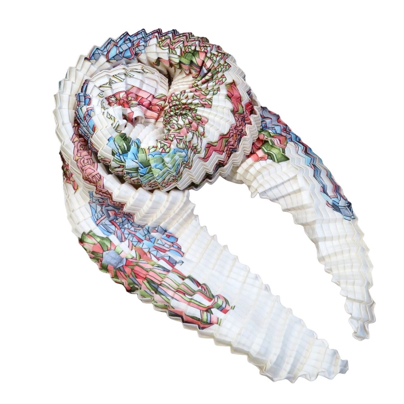 HERMES エルメス カレ90 LES RUBANS DU CHEVAL『馬のリボン 』プリーツ