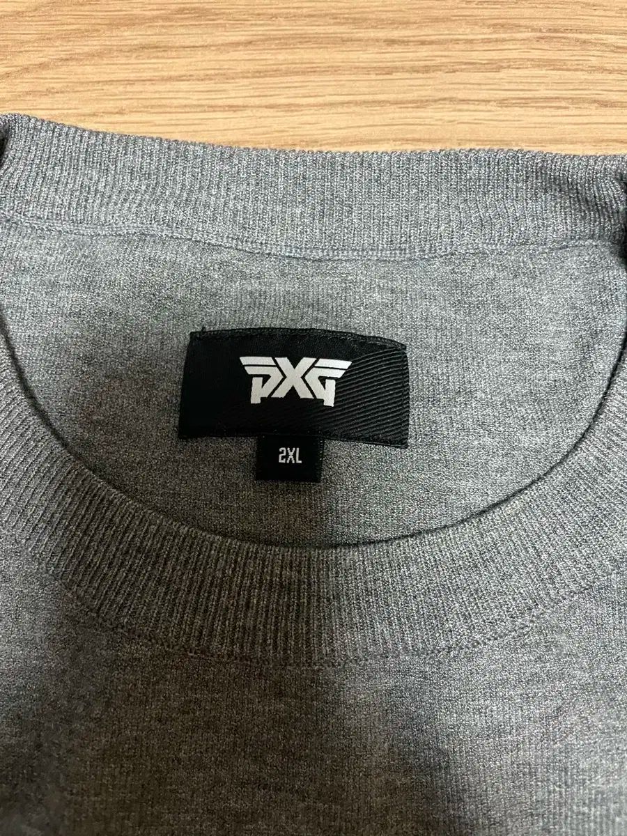 PXG メンズ ビックロゴ ラウンドニット 2XL