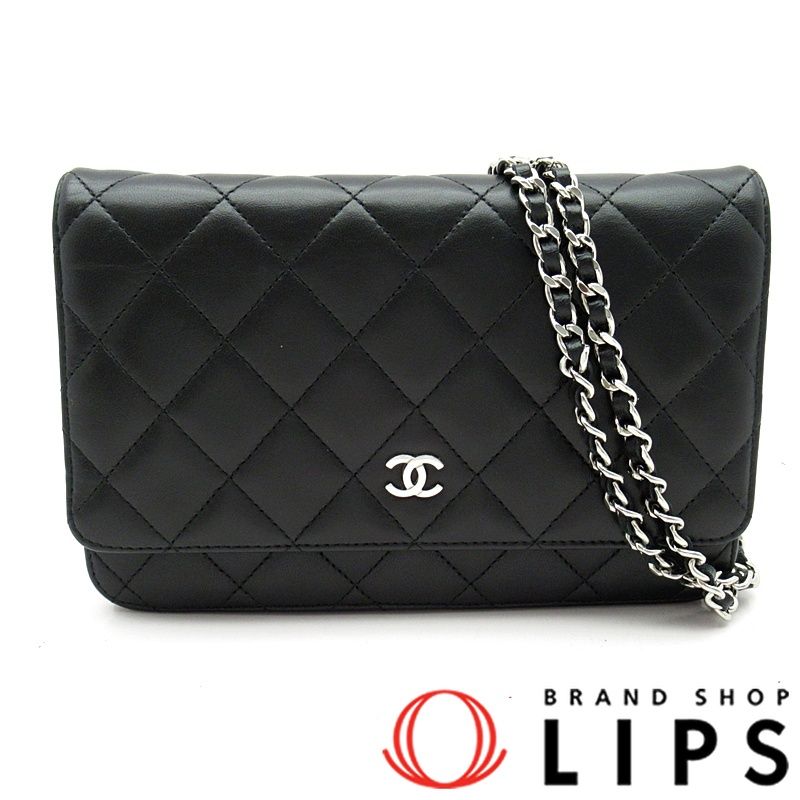 シャネル マトラッセ チェーンウォレット A33814 ラムスキン  