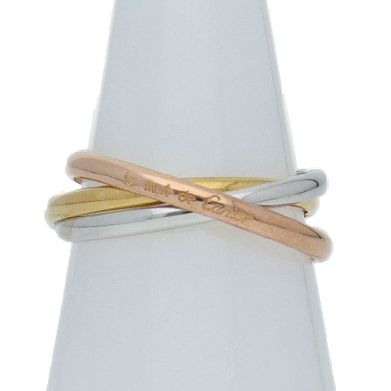 カルティエ トリニティリングSM 12 K18|3カラー レディース