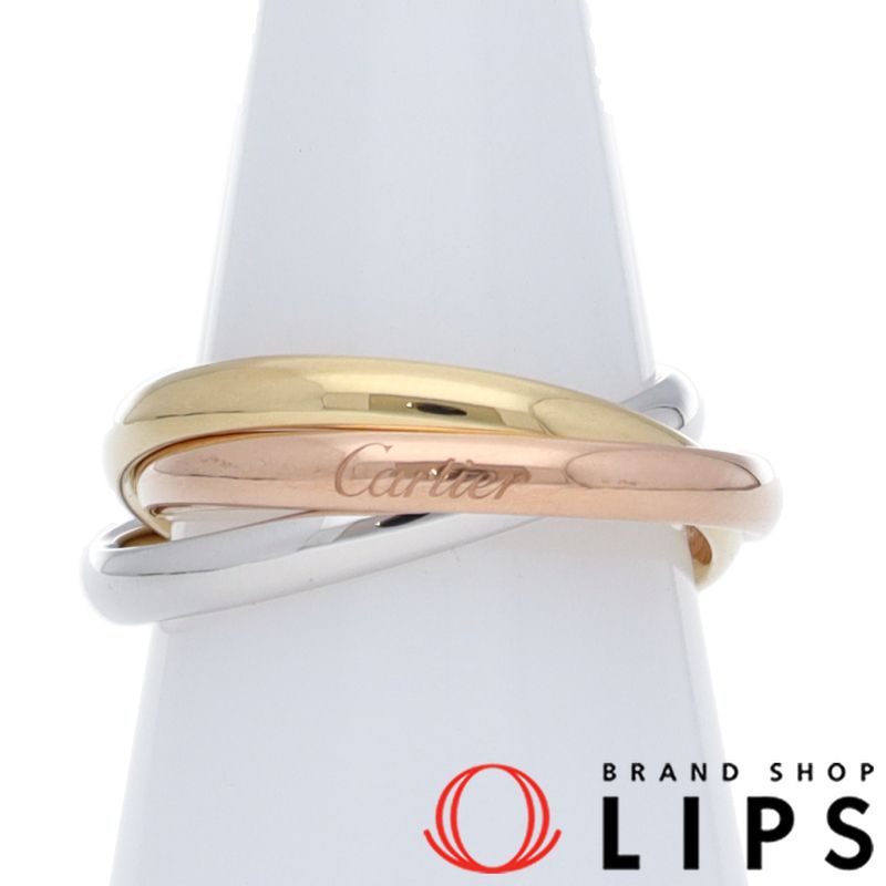 カルティエ トリニティリングSM B4235152 12 K18|3カラー レディース