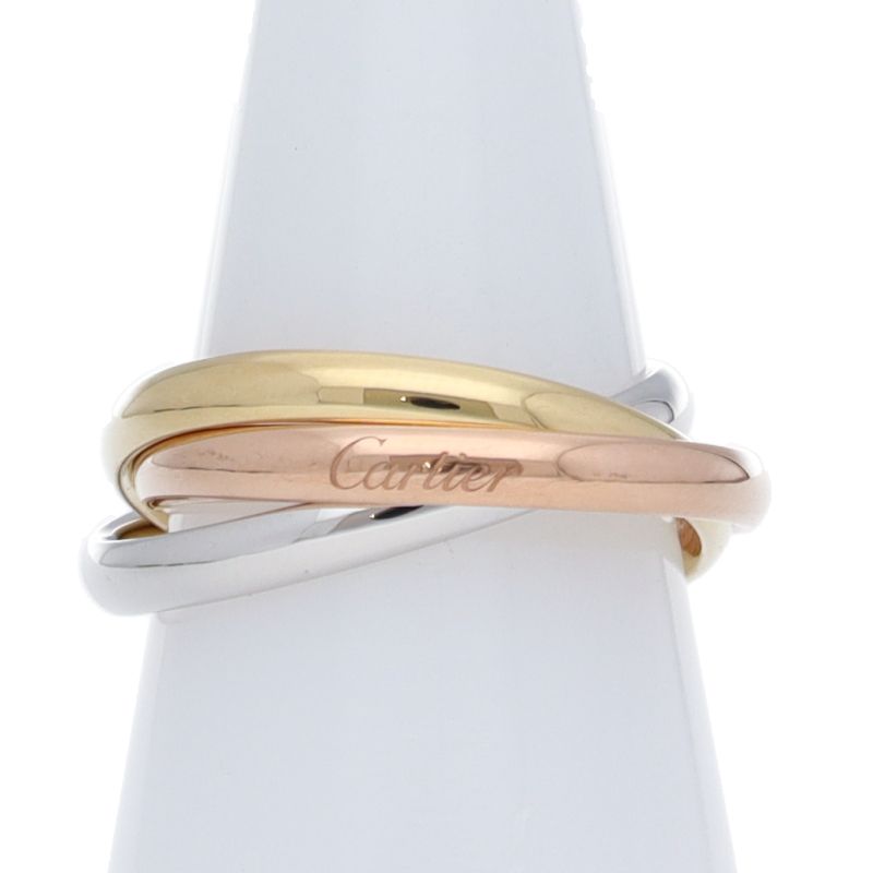 カルティエ トリニティリングSM B4235152 12 K18|3カラー レディース