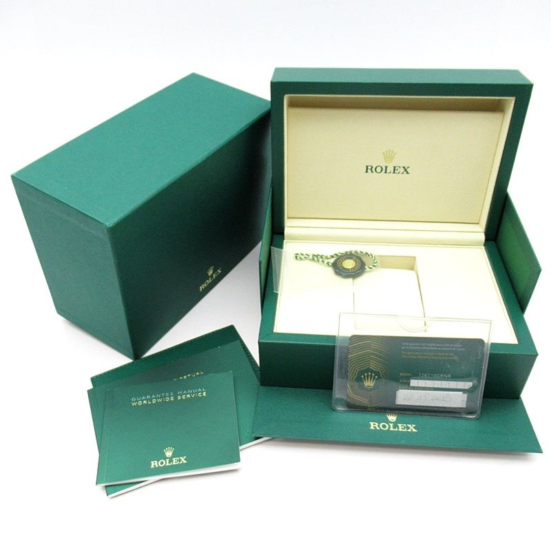 ロレックス GMTマスター2 ウォッチ オイスター 126710GRNR 箱 保証書  