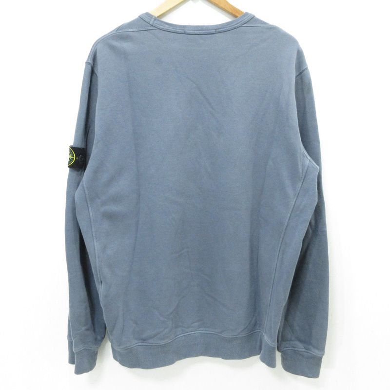 三重本店 STONE ISLAND | ストーンアイランド 刺繍ロゴワッペン付き長袖スウェットシャツ 811562420 グレー ブルーグレー サイズ XL 108