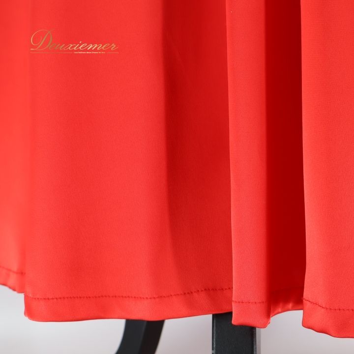 社交ダンス 衣装 スタンダード ドレス ワンピース スタンダードドレス 赤 無地 パーティ 発表会 レース 光沢 伸縮 上品 感 レッド系 高品質 おしゃれ 女性用 エレガント フォーマル ラグジュアリー シンプル フェミニン スカートエレガント