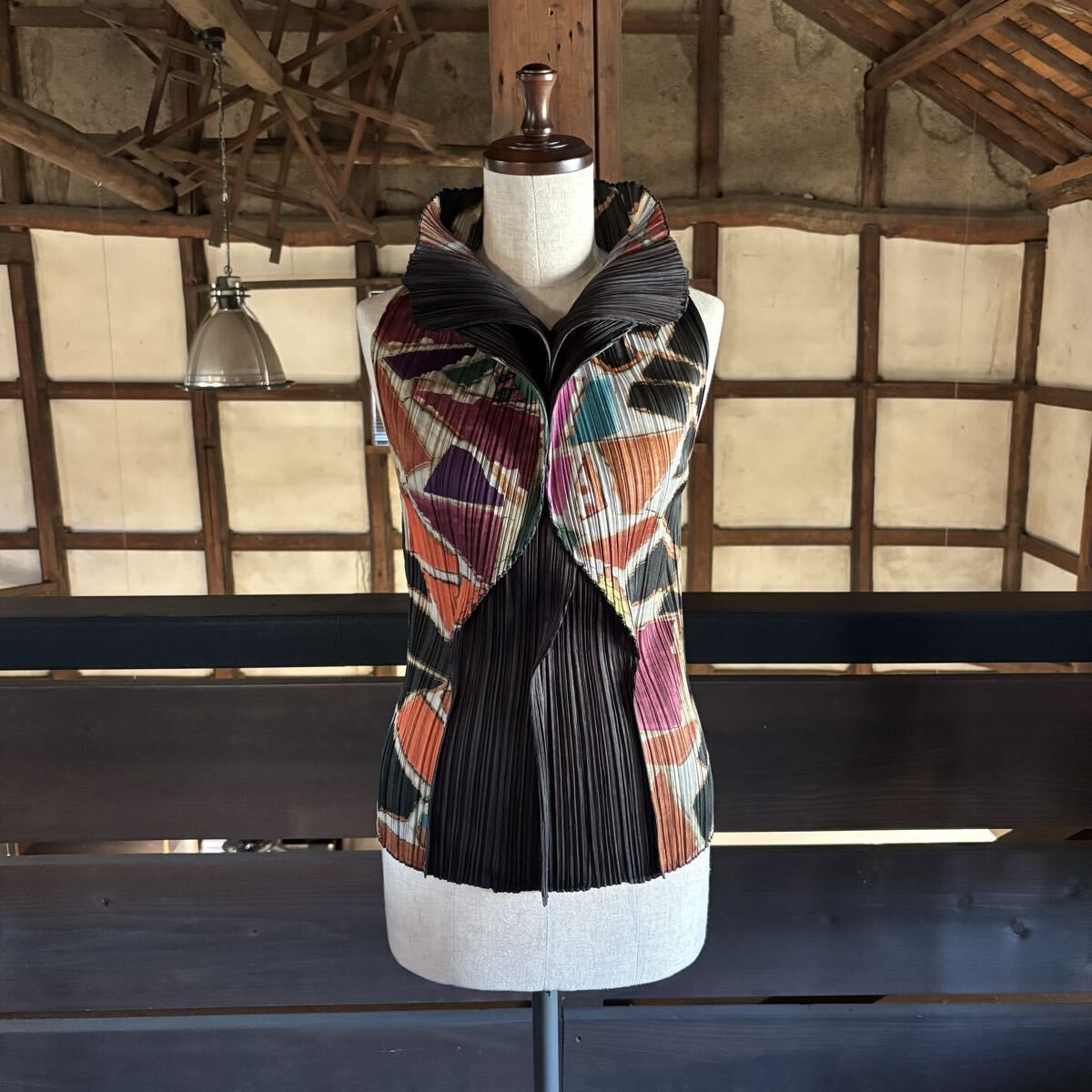 03aw 2003 名作 PLEATS PLEASE ISSEY MIYAKE イッセイミヤケ プリーツ ガラパゴス諸島 宝石 変形 カットソー アーカイブ サイズ 3 711-0150