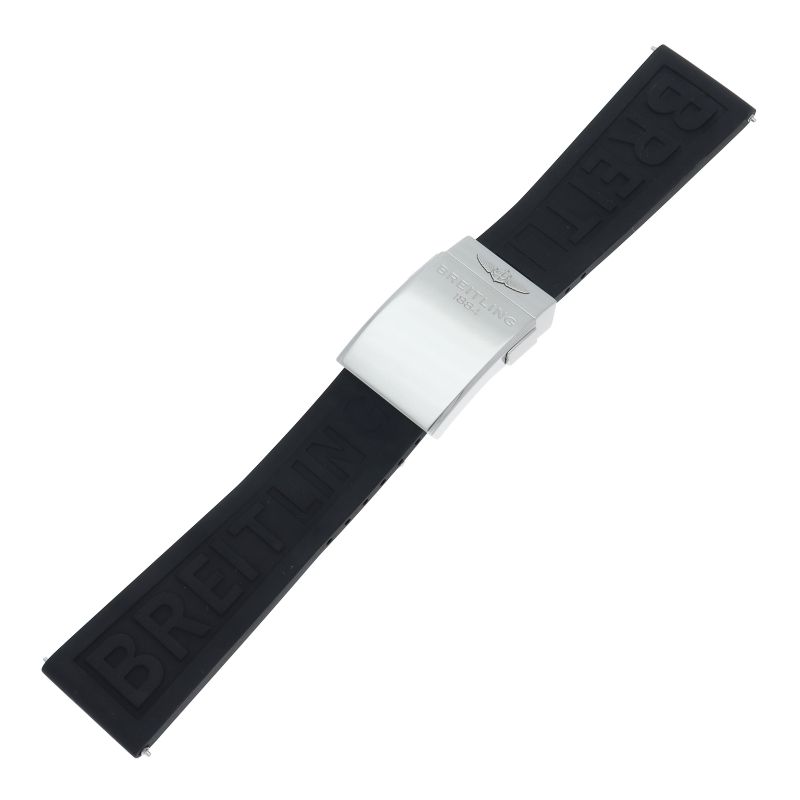 ブライトリング ブライトリング Dバックル ラバーベルト 24mm-20mm SS