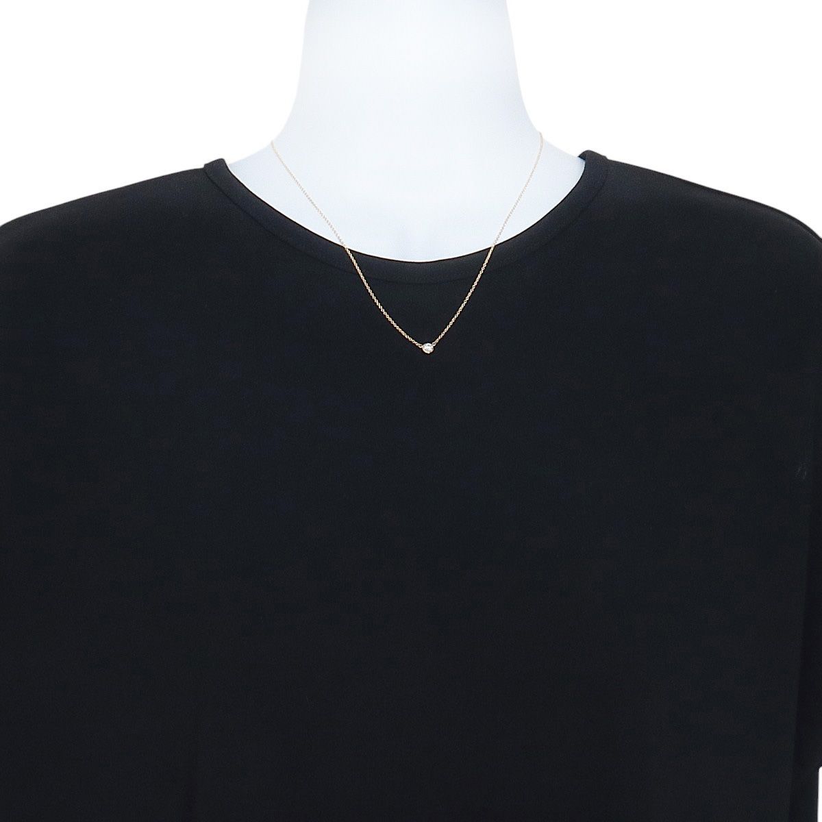 ティファニー シリアルあり バイザヤード ネックレス ダイヤ約0.20ct