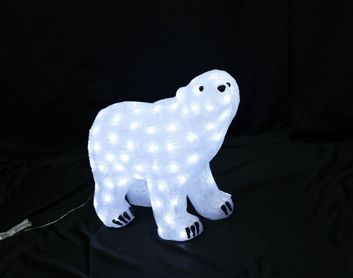 コロナ産業 ホワイトベアA ベアモチーフ 3Dモチーフ クリスマスライト クリスマスイルミネーション L3D398