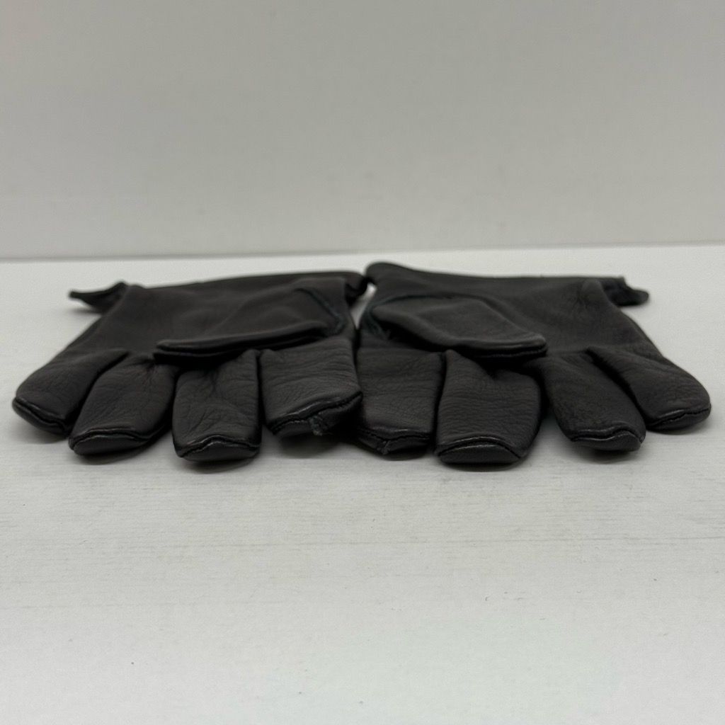 Leather Glove サイズL ブラック ネイバーフッド レザー グローブ ロゴパッチ 革手袋 黒 バイカー 小物 X 0613 001 284 ナイロンジャケット 手袋 