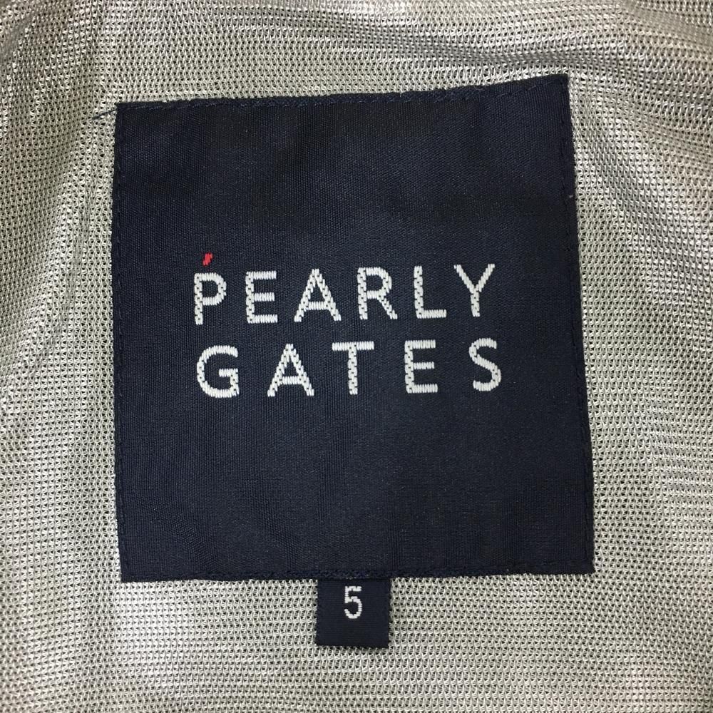 パーリーゲイツ スニード グリーン×白 千鳥格子地模様 蓄熱裏地