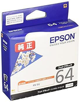 EPSON 純正インクカートリッジ ICBK64(パッケージ写真:桜) 【公式通販】