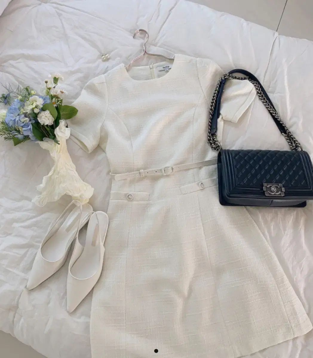 Daltt Marry U ツイード ONE PIECE ベルト S