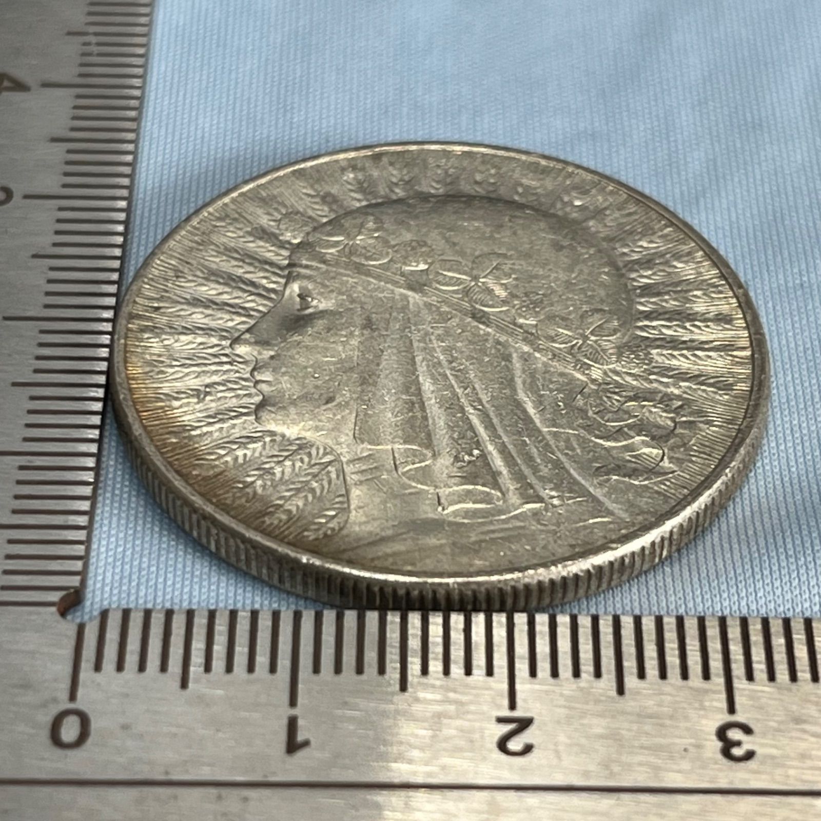 銀貨 1932年 ポーランド ヤドヴィガ女王 10ズロチ銀貨 750銀 22 g Peace Ladyデザイン 181