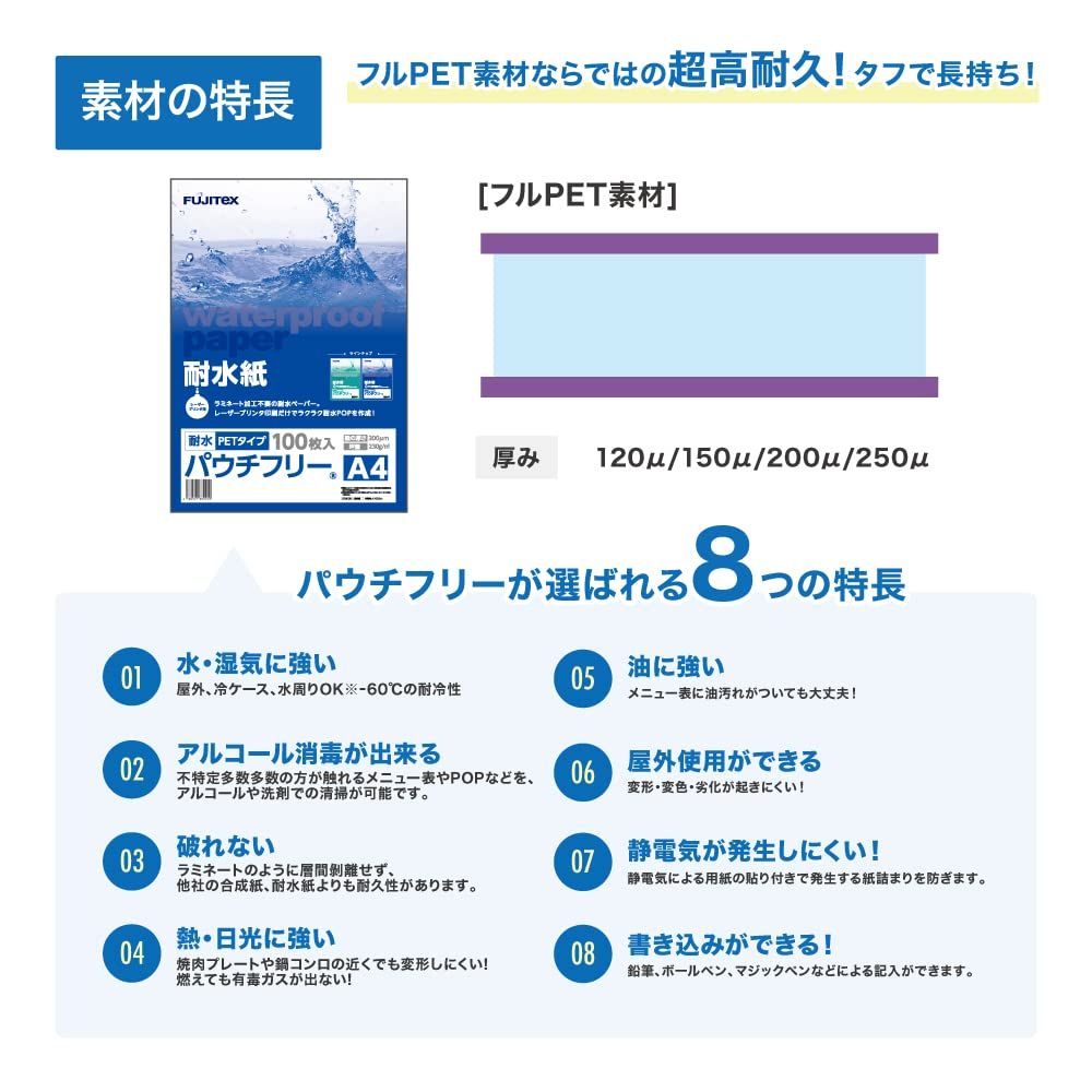 クロスマーケット 耐水紙