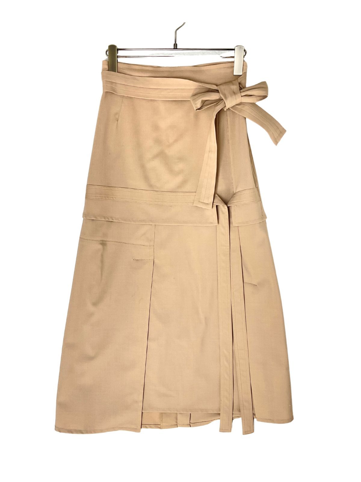 0 3.1 Phillip Lim3.1フィリップリム 切り替えリボンスリットスカート 0 ベージュ げ交渉