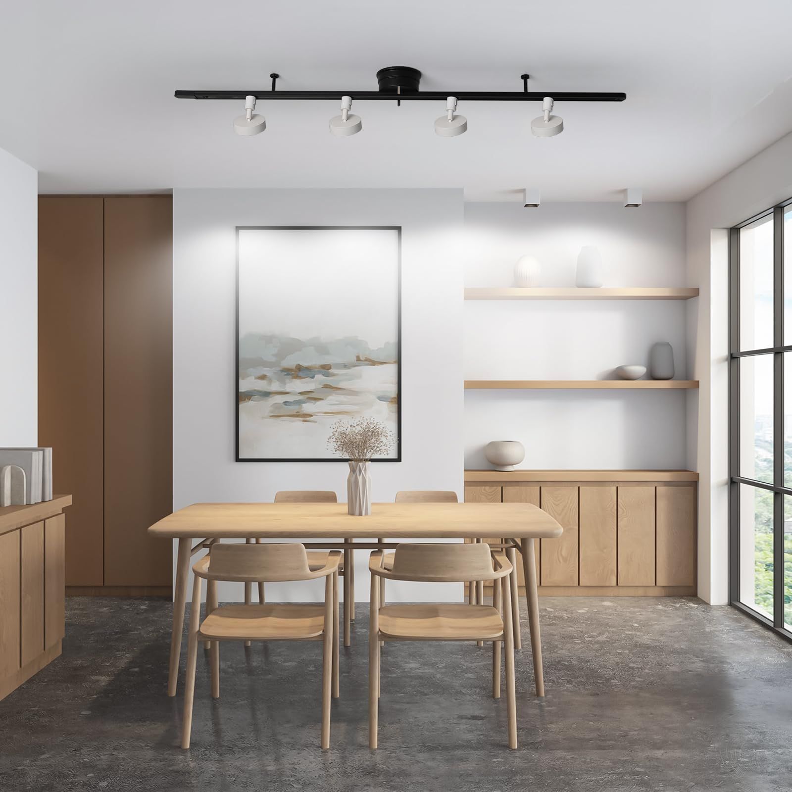 Hzfluo ダクトレール用スポットライト LED照明 100W相当 広範囲な発光 取付け簡単 器具一体型 昼白色5000K 角度調節 ライティングレールライト インテリア 925lm 10W ホワイト 4個セット WWW_OPDRERGINERDOGAN_COM