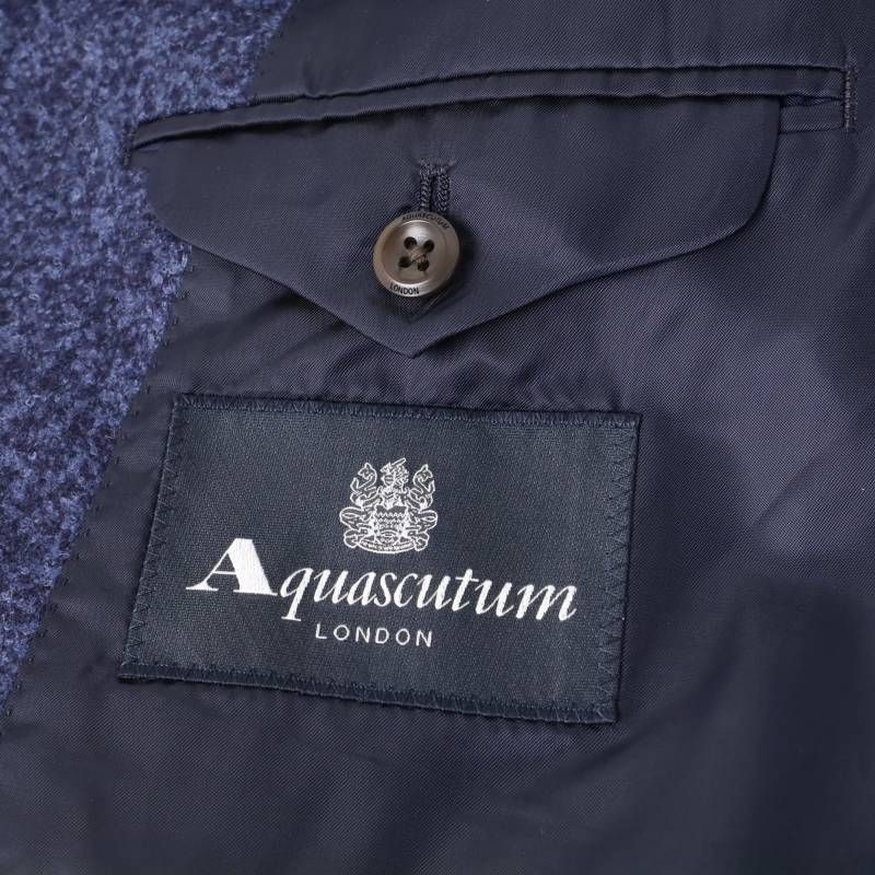 新品 ◇アクアスキュータム Aquascutum メアランジ ツイード ウール
