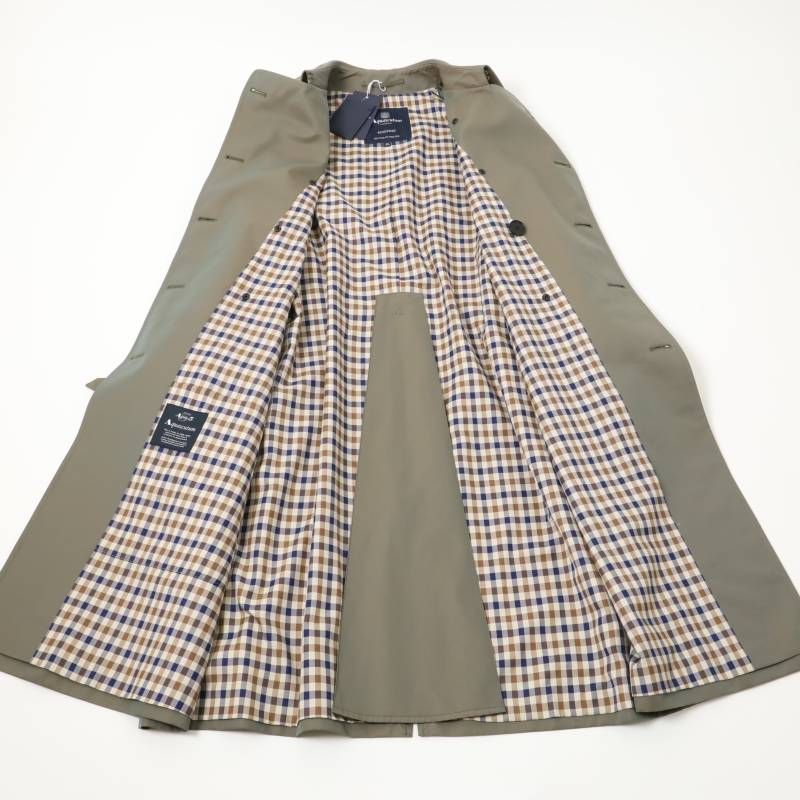 アクアスキュータム Aquascutum 英国製 U.K Kingsway 最 トレンチコート GIZA綿 100％ 高密度 ギャバジン 撥水 ビジネスコート AQUA5 イギリス製 大定番 トレンチ コート42 259 KANDAIZUMI_COM