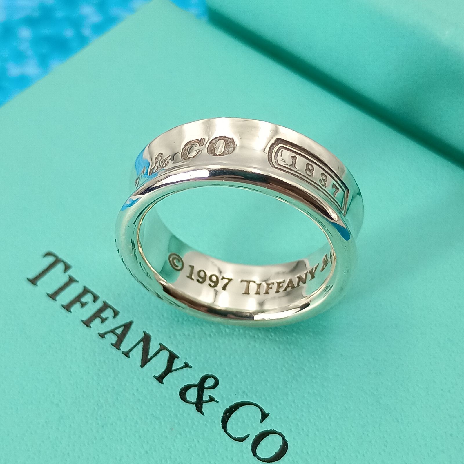 TIFFANY&Co.ティファニー 12号 ナローリング 1837 シルバー925 指輪