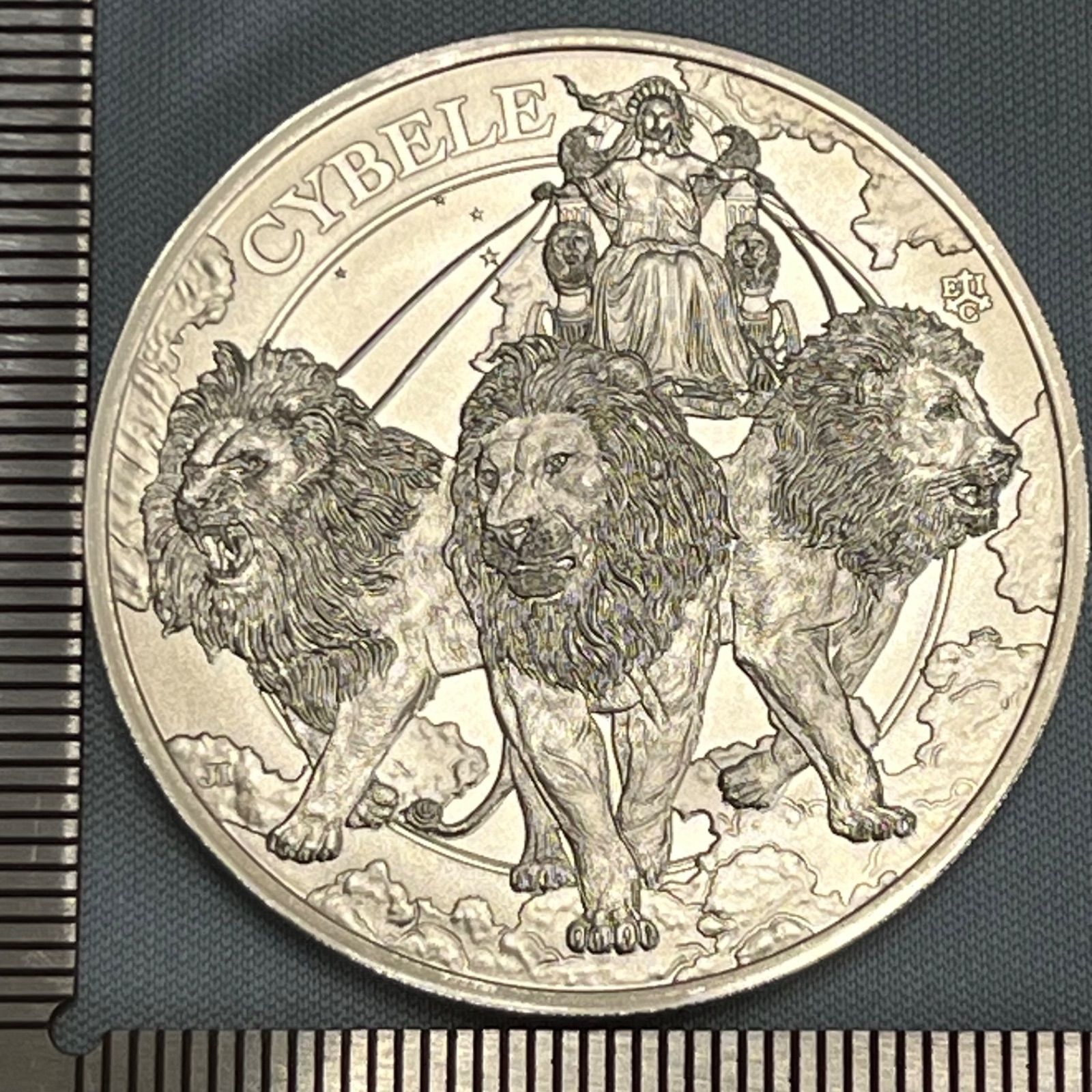 銀貨 セント ヘレナ CYBELE キュベレー 1ポンド銀貨 チャールズ3世肖像 The East India Company発行 .999銀 1 oz 185