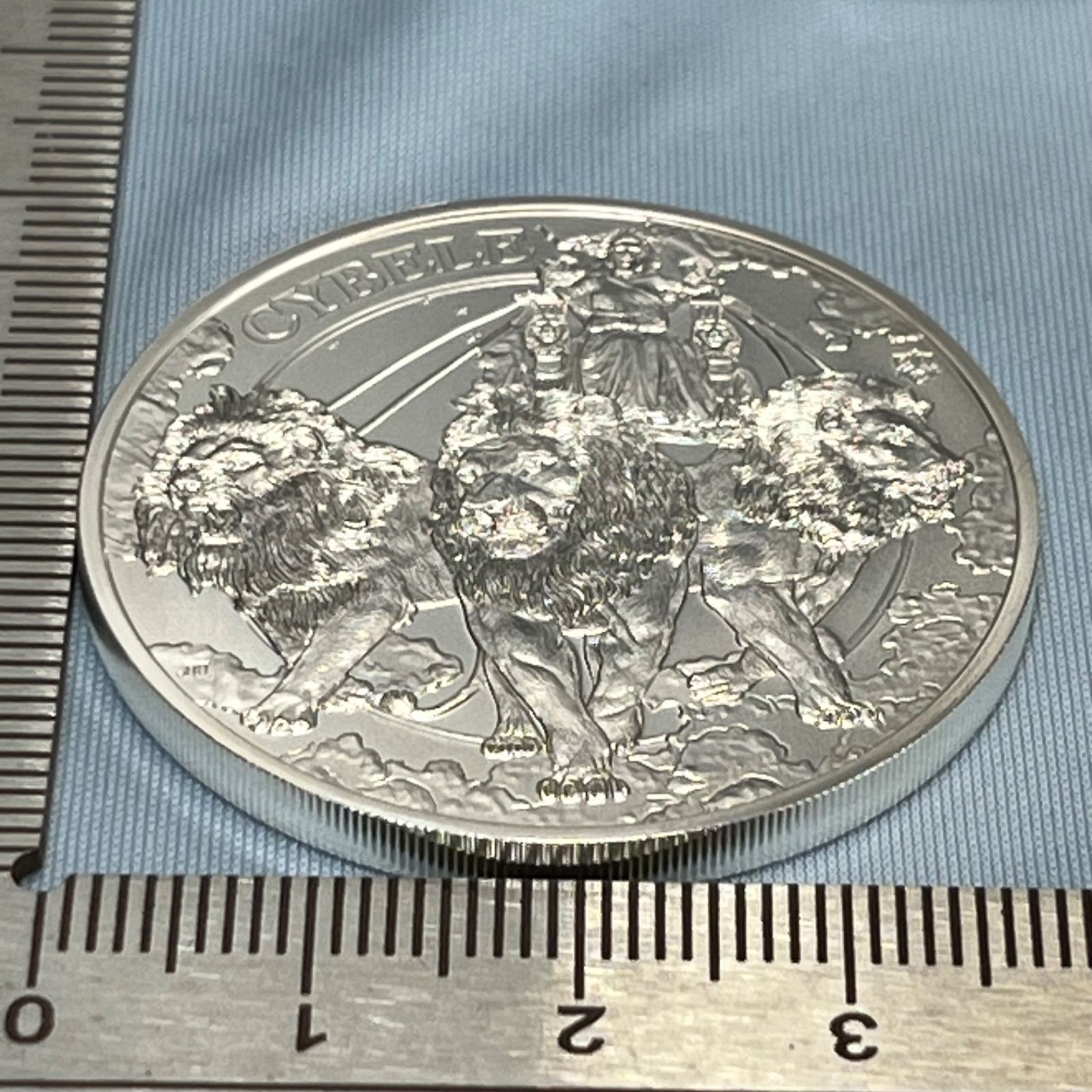 銀貨】2024年 セント・ヘレナ CYBELE キュベレー 1ポンド銀貨