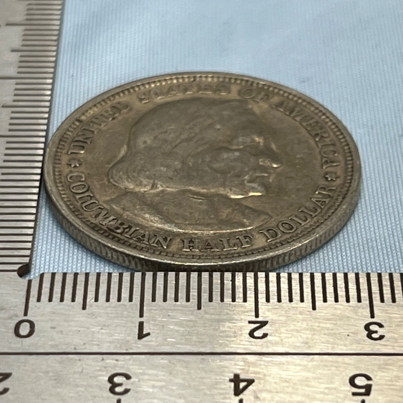 銀貨】1893年 アメリカ コロンブス・エキスポ記念ハーフダラー／新大陸