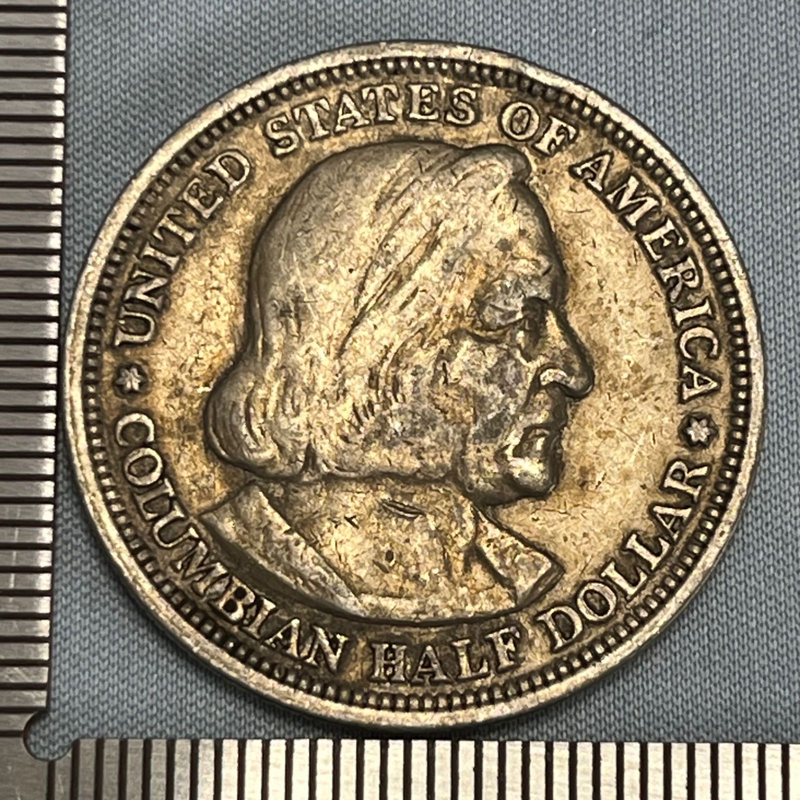 銀貨】1893年 アメリカ コロンブス・エキスポ記念ハーフダラー／新大陸