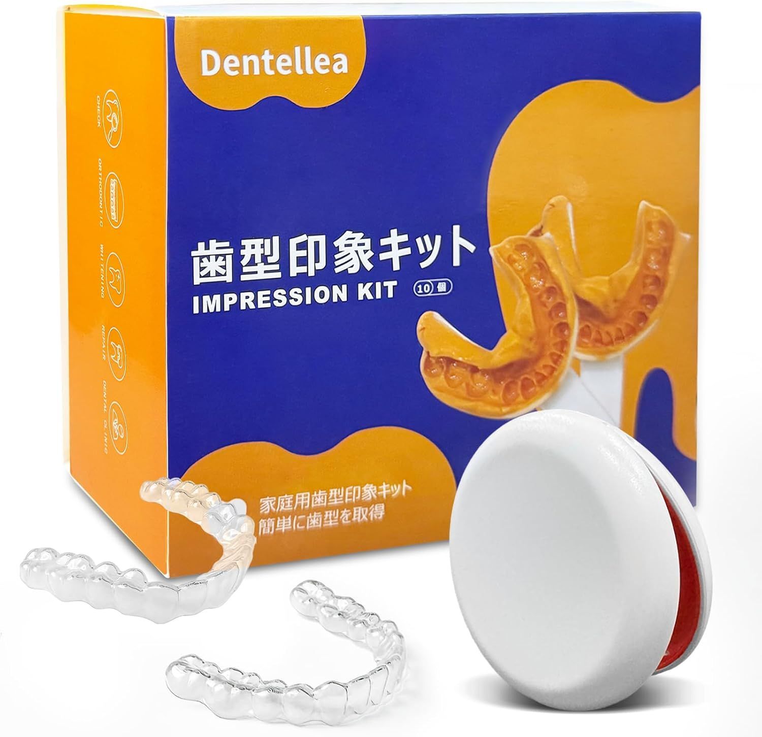 Dentellea カスタム マウスピース セット 上下対応タイプ 透明 薄型 1 mm 1.5 2 mm選べる 着け心地快適 男女兼用 ケース付き