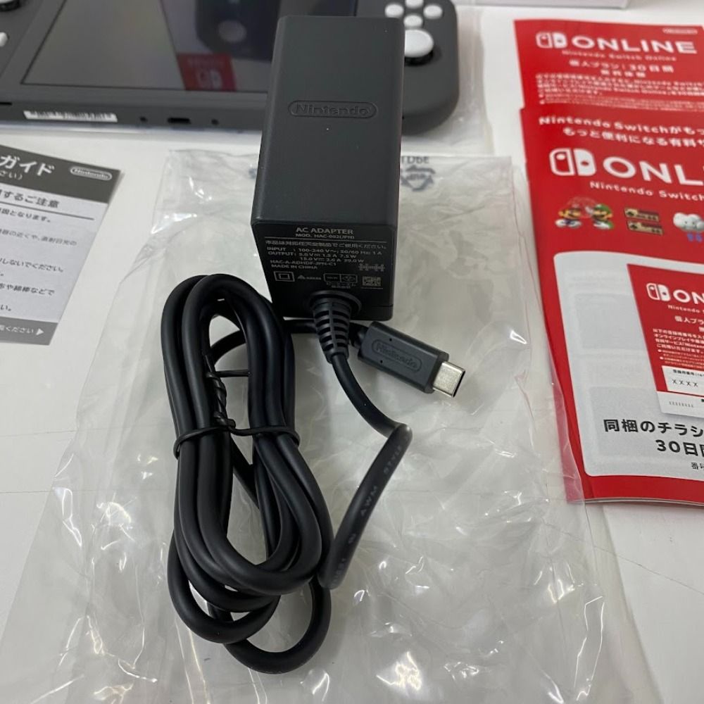 08 w 13923 ゲームハード Nintendo Switch Lite グレー ♥品 スイッチ ライト 品