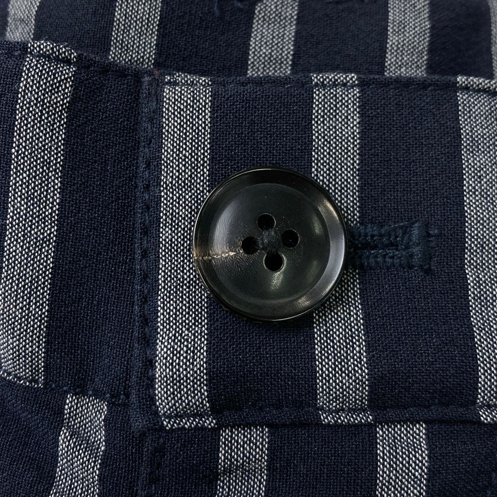 サイズ 4 PEARLY GATES パーリーゲイツ 053-1231707 ストレッチパンツ シアサッカー クジラ刺繍×ストライプ柄 ネイビー系 240101475248 ゴルフウェア メンズ ストスト LLC-HASEGAWATOSO_COM