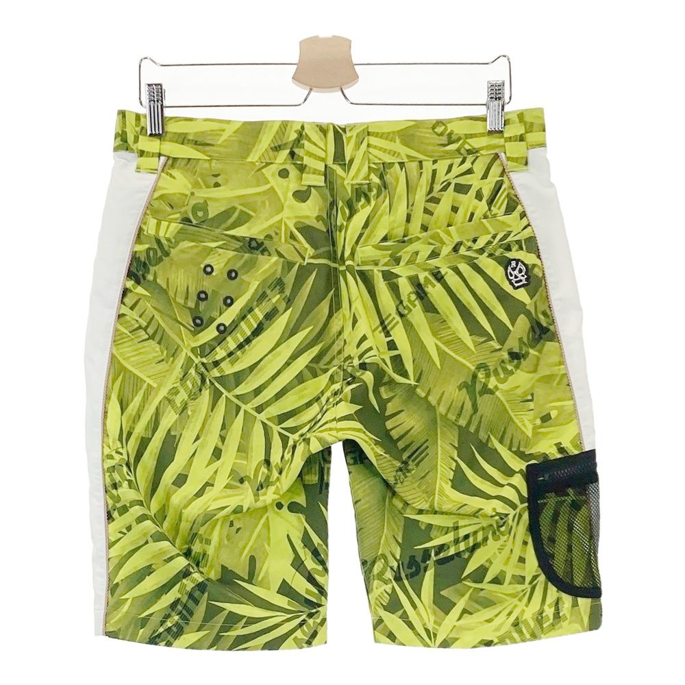 サイズ 5 RUSSELUNO ラッセルノ ハーフパンツ ボタニカル 総柄 イエロー系 240101480433 ゴルフウェア メンズ ストスト