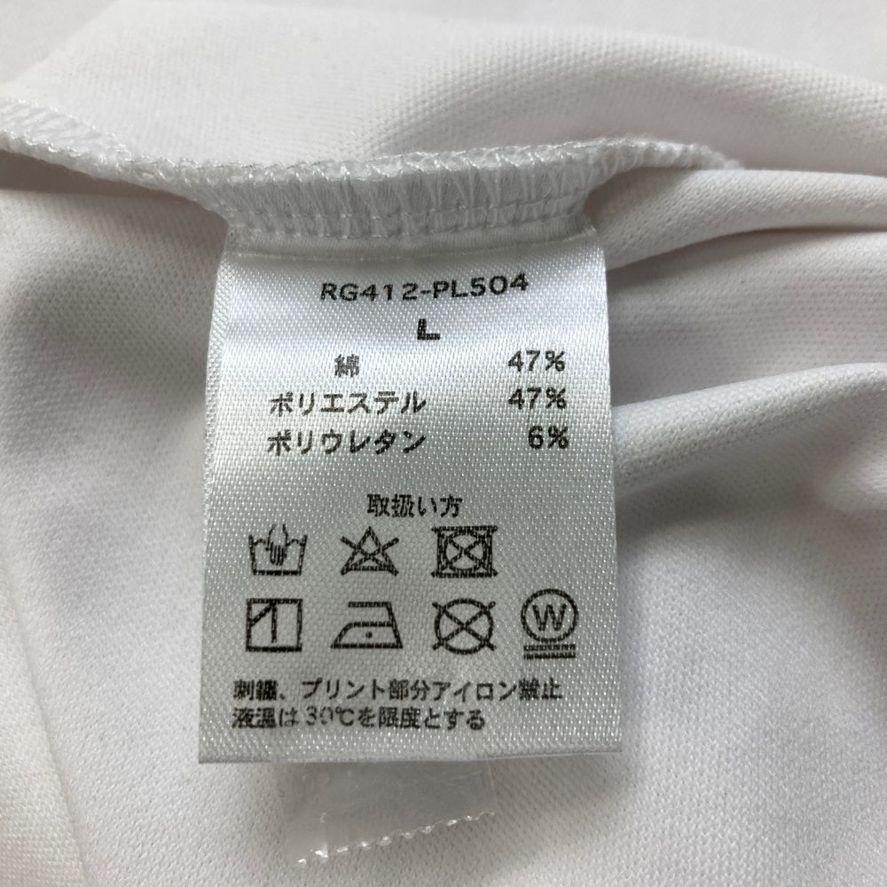 サイズ L RUFFLOG ラフロッグ 半袖ポロシャツ ホワイト系 240101545212 ゴルフウェア メンズ ストスト LLC-HASEGAWATOSO_COM