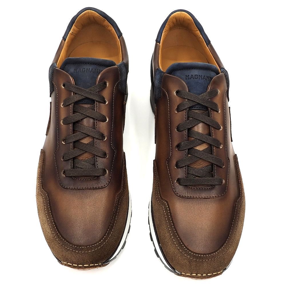新品 MAGNANNI レザースニーカー 【サイズ：40】 ブラウン/ネイビー