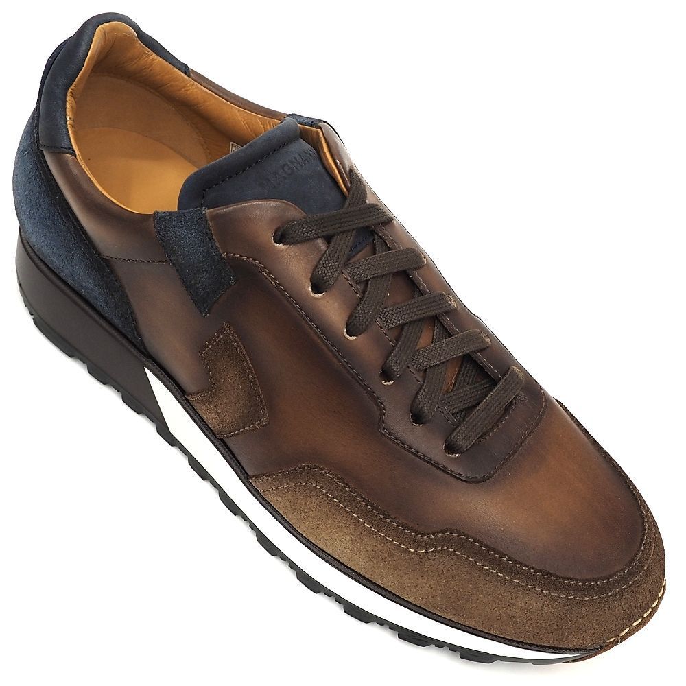 新品 MAGNANNI レザースニーカー 【サイズ：40】 ブラウン/ネイビー