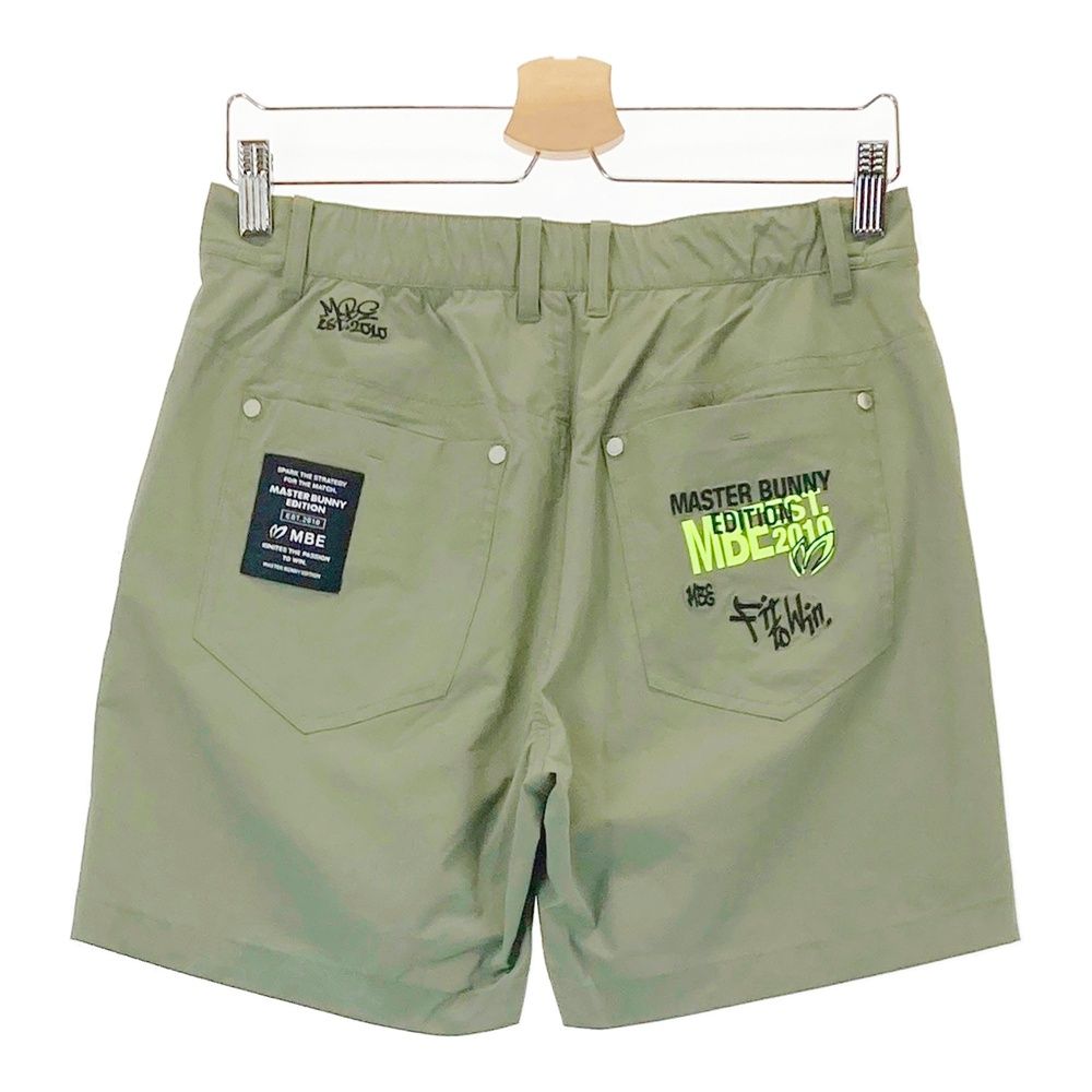 サイズ 2 MASTER BUNNY EDITION マスターバニーエディション 2025年モデル ストレッチショートパンツ カーキ系 240101549546 ゴルフウェア レディース ストスト