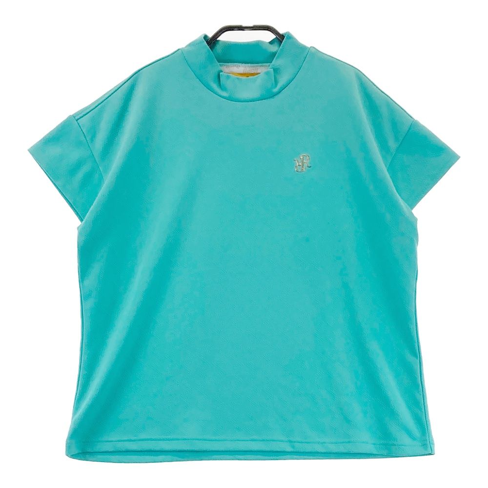 サイズ RESURRECTION レザレクション 2025年モデル モックネック 半袖Tシャツ 総柄 ブルー系 240101550056 ゴルフウェア レディース ストスト