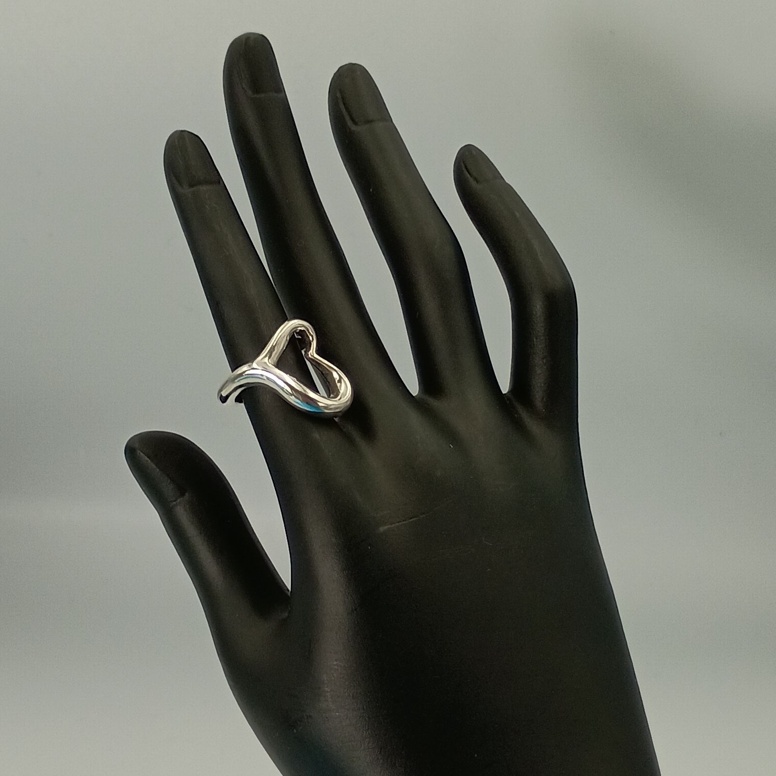 TIFFANY&Co ティファニー 9号 オープンハート リング 指輪 シルバー925