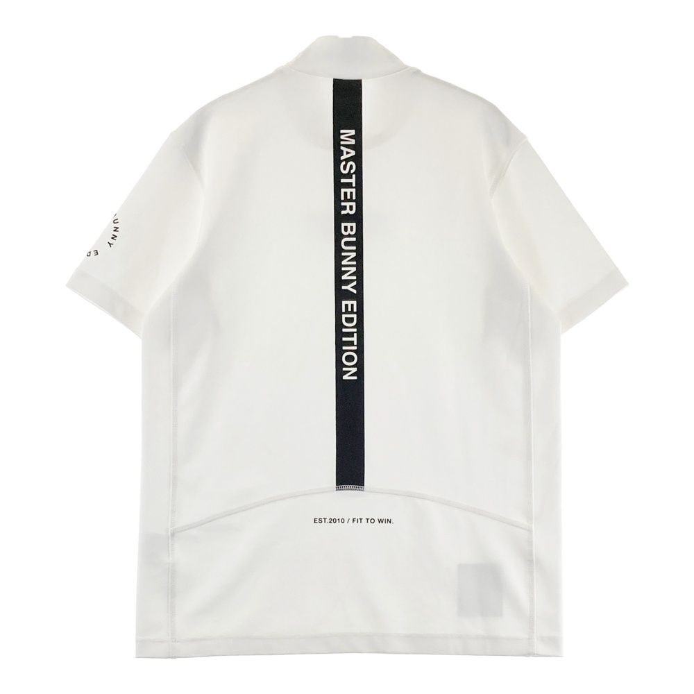 サイズ 4 MASTER BUNNY EDITION マスターバニーエディション 2025年モデル ハイネック 半袖Tシャツ ホワイト系 240101551507 ゴルフウェア メンズ ストスト
