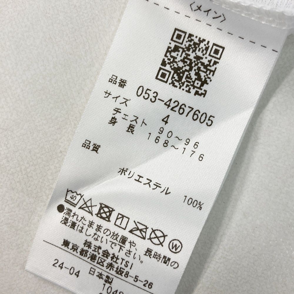 サイズ 4 PEARLY GATES パーリーゲイツ 2025年モデル ハイネック 半袖Tシャツ ロゴ 総柄 ホワイト系 240101552077 ゴルフウェア メンズ ストスト LLC-HASEGAWATOSO_COM