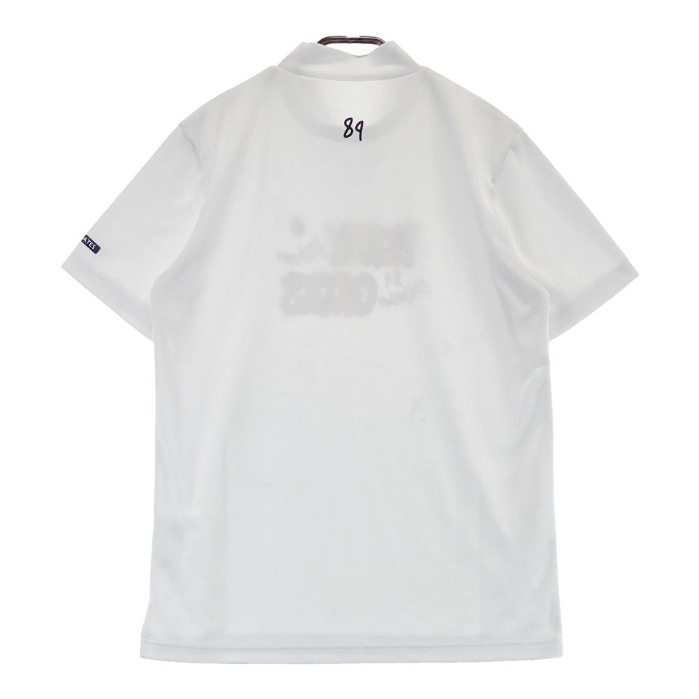 サイズ 5 PEARLY GATES パーリーゲイツ 2025年モデル ハイネック 半袖Tシャツ ホワイト系 240101552162 ゴルフウェア メンズ ストスト
