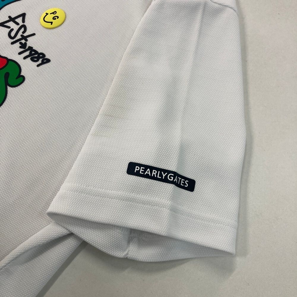 サイズ 5 PEARLY GATES パーリーゲイツ 2025年モデル ハイネック 半袖Tシャツ ホワイト系 240101552162 ゴルフウェア メンズ ストスト LLC-HASEGAWATOSO_COM