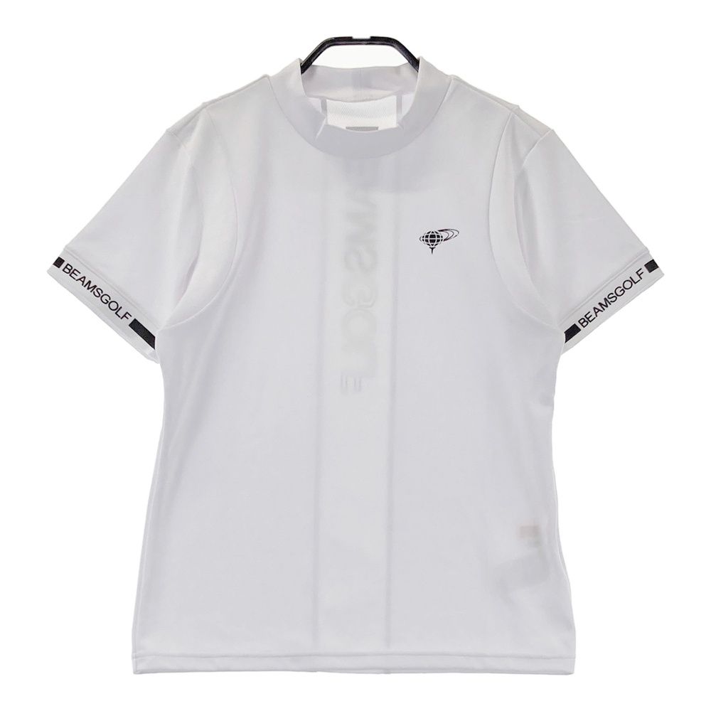 BEAMS GOLF レディース モックネックシャツ M ホワイト サイズ：M BEAMS GOLF ビームスゴルフ 2024年 モックネック 半袖T