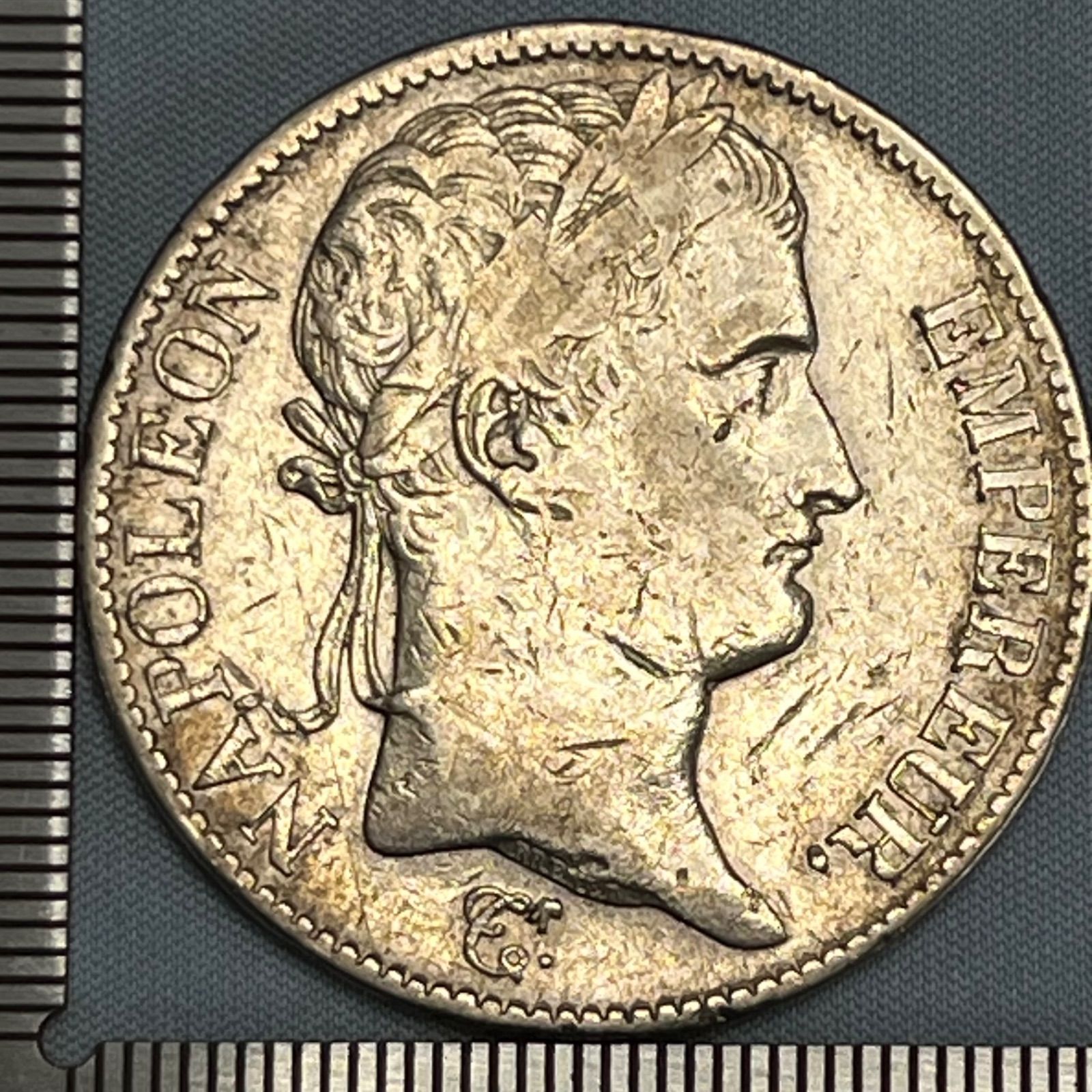 銀貨】1812年 フランス ナポレオン1世 5フラン銀貨／Lyon造幣局 H