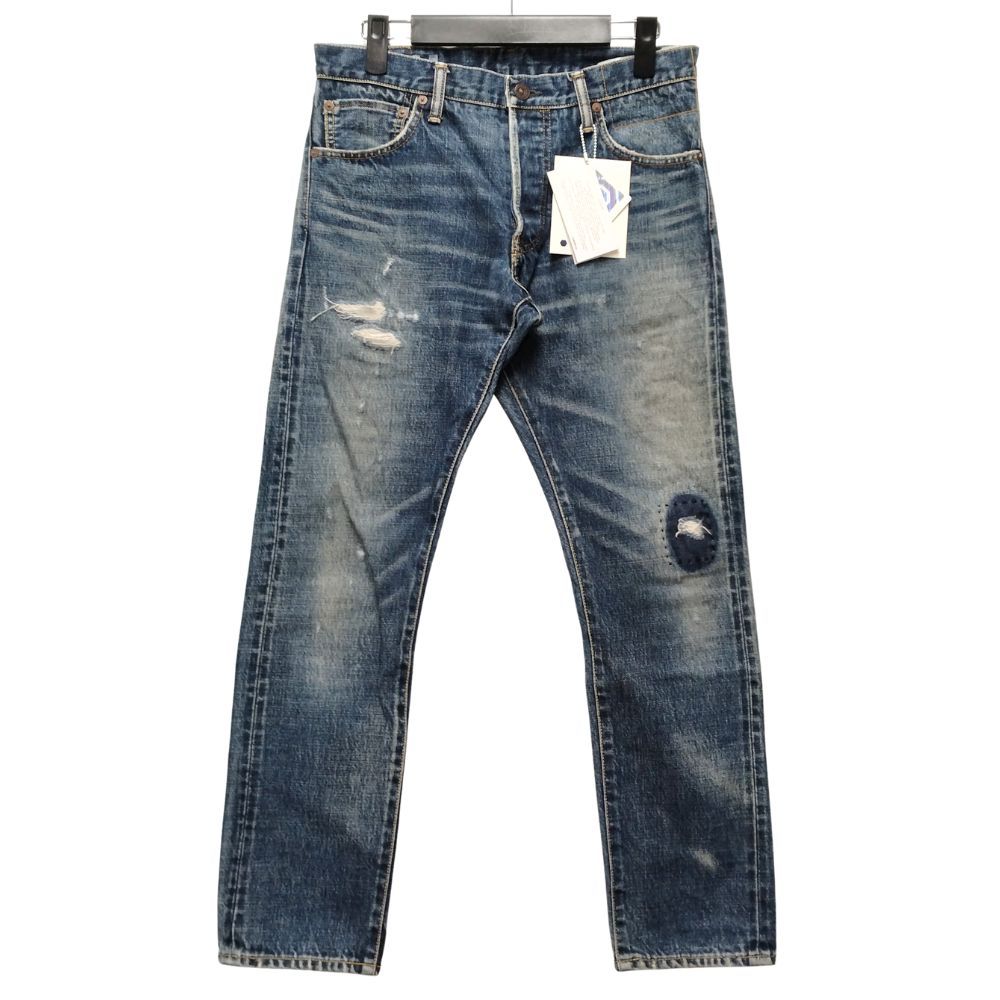 VISVIM ビズビム 品番 0119205005029 SOCIAL SCULPTURE 10 DAMAGED-21 加工 デニムパンツ インディゴ サイズ32 正規品 / 52592 VISVIM ビズビム 品番 0119205005029 SOCIAL SCULPTURE 10 DAMAGED-21